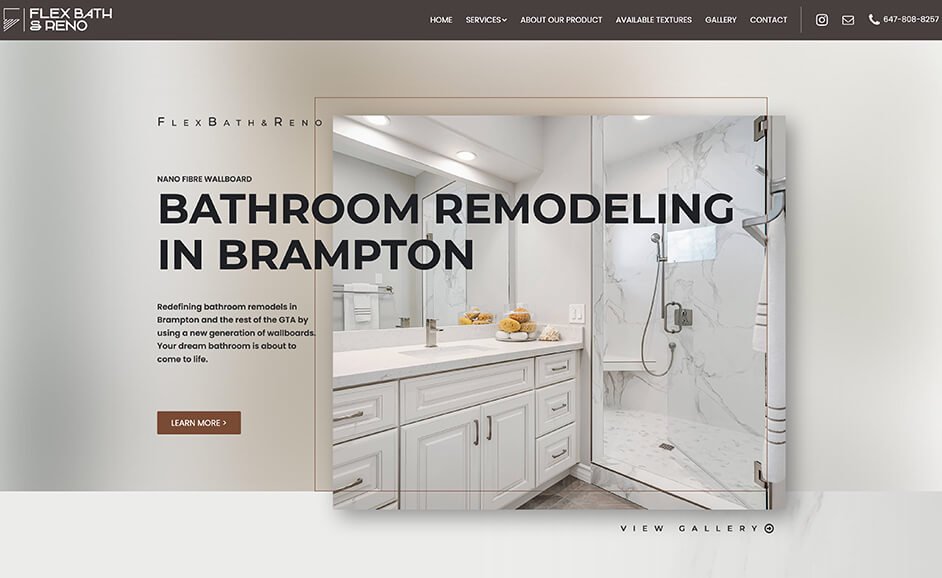 Bathroom remodeling website design
