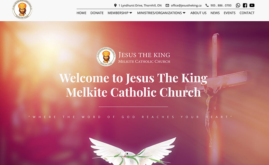 Church website design