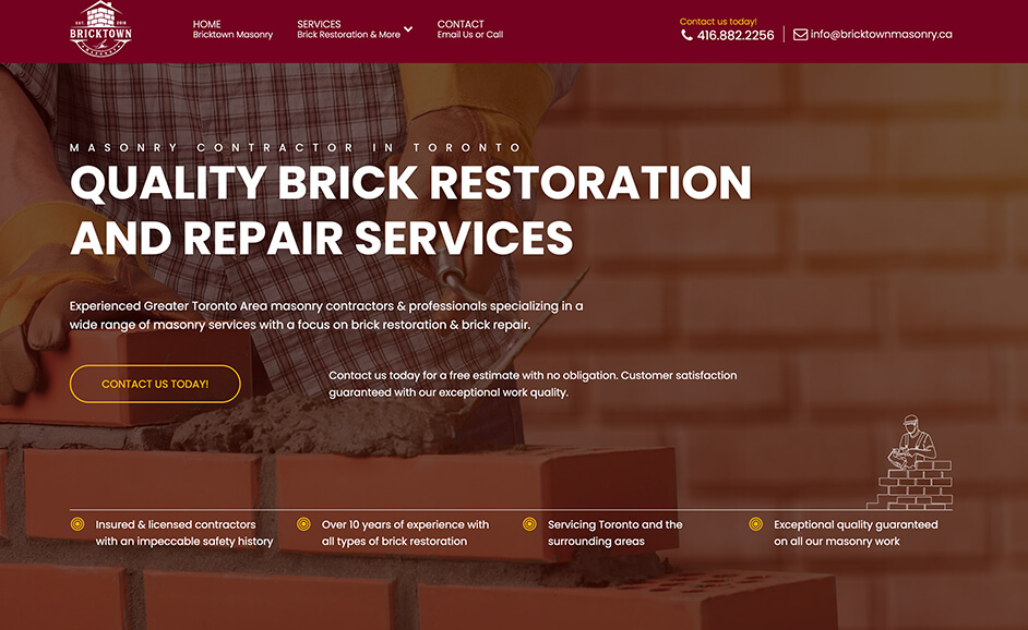 Bricktown Masonry Toronto Brick Repair